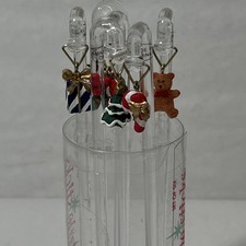 Boston Warehouse Christmas Swizzle Sticks Set of 6 Holiday picture