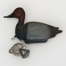 Vintage 16” Canvasback drake decoy. Carry-Lite Floating Duck With Anchor.  🦆 picture