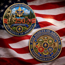 Boy Scouts of America 250th Anniversary Commemorative Coin BSA Challenge Coin picture