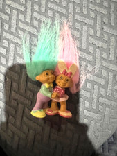 Vintage miniature Easter-themed Troll couple figurine, by Russ Berrie picture