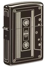 Zippo Cassette Tape Black Ice Windproof Lighter, 150-081166 picture