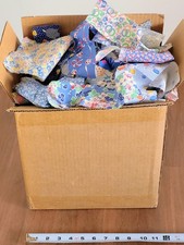 Huge Lot Vintage 20s 1930s Floral Geometric Cotton Quilting Fabric Scraps Pounds picture
