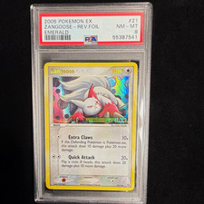 Pokémon EX Emerald Zangoose 21/106 Reverse Holo PSA 8 2005 English POP22 picture
