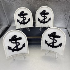 Royal Canadian Navy Leading Seaman Trade Shoulder Badge ~ New Set Of 4 (four) picture