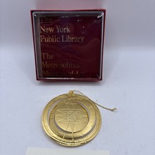 Metropolitan Museum Of Art New York Public Library Compass Rose Ornament In Box picture