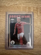 Topps Chrome Gianluca Prestianni RC SL Benfica UEFA Champions League #36 09/10 picture