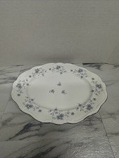 Johann Haviland Germany Blue Garland Large Oval Serving Platter 12