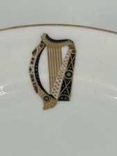 Royal Tara Ireland Harp 6” Side Plates & Condiment Bowl, Bone China Art Deco 7pc picture