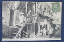 1910 Sfax Tunisia North Africa Street Scene Postcard Used to Italy picture