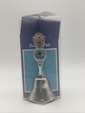 NEW IN BOX Vintage Sea World Shamu Souvenir Bell 3.5” Great American Bell Set picture