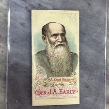 1888 N78 Histories Of Generals Confederate General Jubal Early Tobacco Card RARE picture
