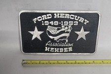 Vintage Cast Aluminum Ford Mercury 1949 -1953 - Car Club Plaque Collectable picture