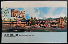 Vintage Postcard 1960's Alas/Kon Border Lodge, Mile 1202, Alaska Highway (AK) picture