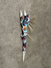 Sam 2 Bulls Horse Hand Painted Wood Art. picture