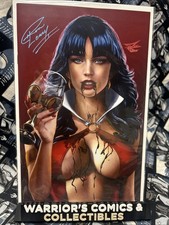 Vampirella #4 Terrificon Exclusive Virgin By Ron Leary 2026 SIGNED COA picture