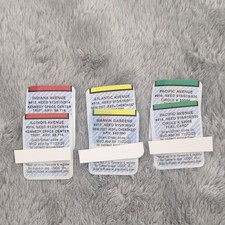 McDonald's Monopoly 2024 Lot of 3 Game Pieces - Indiana, Atlantic, Pacific Ave picture