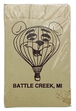 Hot Air Balloon Deck Playing Cards Battle Creek MI Sealed Vintage Bearcat picture
