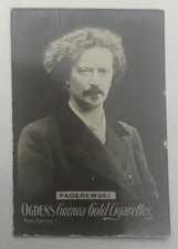 1894 Ogden's 'Guinea Gold' New Series 1 Cigarette Cards Ignacy Jan Paderewski picture