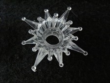 Vtg Clear Plastic Starburst Atomic Christmas Tree Light (12) Reflector Covers picture