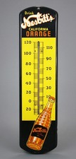 Vintage Nesbitt's California Orange Advertising Thermometer, Works, 1930s, Beach picture