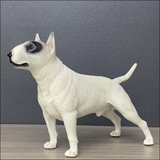 Artgenius Bull Terrier Figurine White and Brown 9.1