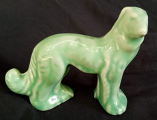 STANGL WOLFHOUND  BORZOI pottery dog figurine 1930s GREEN picture