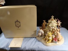 Lenox Disney Showcase Pooh's Tree Trimming Party Large Christmas Figurine NIB picture