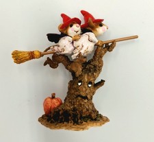 Wee Forest Folk M-324 Night Flight 2005 Retired Halloween Mouse Figurine WFF picture