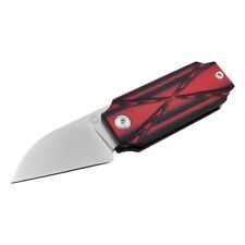 SixLeaf Folding Knife Red/Black G10 Handle D2 Plain Edge SL-13-Red picture