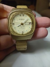 1970s Hamlin Crystal Anti Magnetic Swiss Made Manual Wind Watch picture