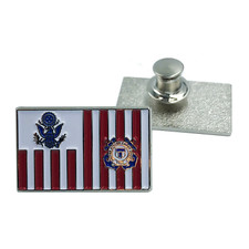 M-14 Coast Guard Lapel Pin Coastie USCG Flag ensign picture