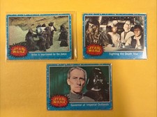 1977 Star Wars Topps Blue Series Cards Lot Of 3 - 11 31 64 Ben Vader R2 Jawas picture