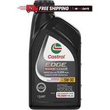 Castrol Edge High Mileage 5W-30 Full Synthetic Motor Oil 1 Quart Pack 15979F picture