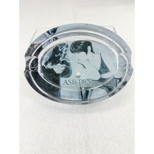 Ashton Trust Your Taste Crystal Cigar Ashtray Oval Woman Graphic 2 Rest picture