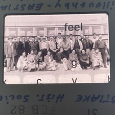 Vintage Historical Photo Slide Willoughby Eastlake Ohio Bus Drivers picture