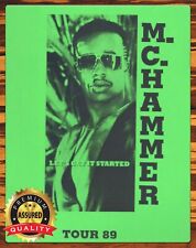 M.C. Hammer - Let's Get It Started - Tour 1989 - Rare - Metal Sign 11 x 14 picture