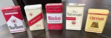 5 Vintage Cigarette Tins Marlboro Winston Embassy Old Gold Stuyvesant NICE COND picture