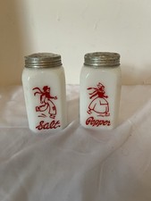 Vintage Hazel Atlas Dutch Salt and Pepper Shakers picture
