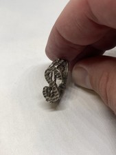 SIZE 11 7g NUGGET STUDIO MADE HANDMADE DOLLAR SIGN MENS STERLING SILVER RING picture