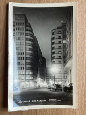 Vintage Real Photo Postcard São Paulo Rua Marconi Brazil Historic Street View picture