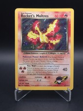 Rocket's Moltres 12/132 Holo Pokemon Gym Heroes WOTC 2000 Unlimited LP picture