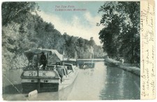 Cumberland MD The Tow Path C&O Canal Boat Undivided Back Postcard 1907 Posted picture