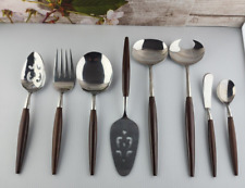 Vintage AMERICAN TEMPO 8 Piece HOSTESS Set Composite Stainless Japan picture