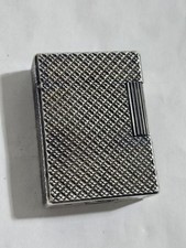 Beautiful Antique Vintage St DUPONT Silver Plated Lighter Missing Stone picture