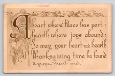 1912  Thanksgiving  Greeting    Postcard picture