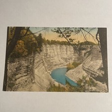 MCanyon Below Glen Iris Letchworth State Park New York NY Vintage Postcard picture