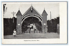 c1940's Highland Park Brockton Massachusetts MA Vintage Unposted Postcard picture