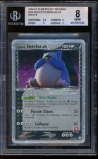 2004 Pokemon Rocket's Snorlax Ex Team Rocket Returns Holo C #104 BGS 8 NM-MT picture
