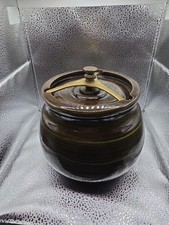Vintage Early Antique  Earthware Stoneware  Tamimoto Tobacco Humidor. picture