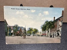 ￼ Maple Street Danvers, Massachusetts Postcard ￼￼ picture